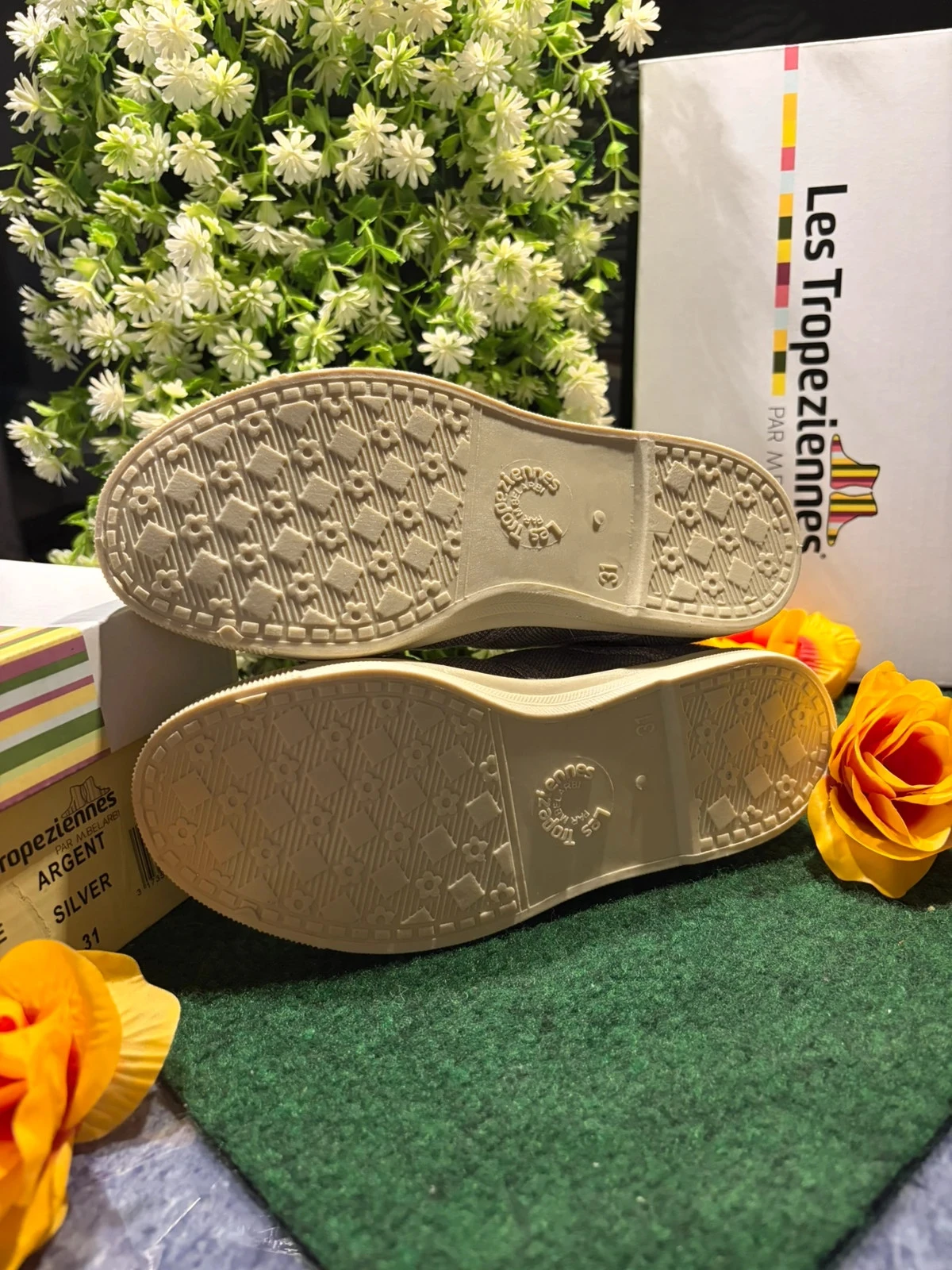 Zapatillas Les Tropéziennes - modelo Floride - gris con lentejuelas Talla 31 – photo 5